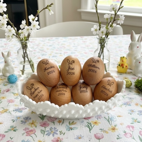 Personalized Wooden Eggs - Picture 11 of 16